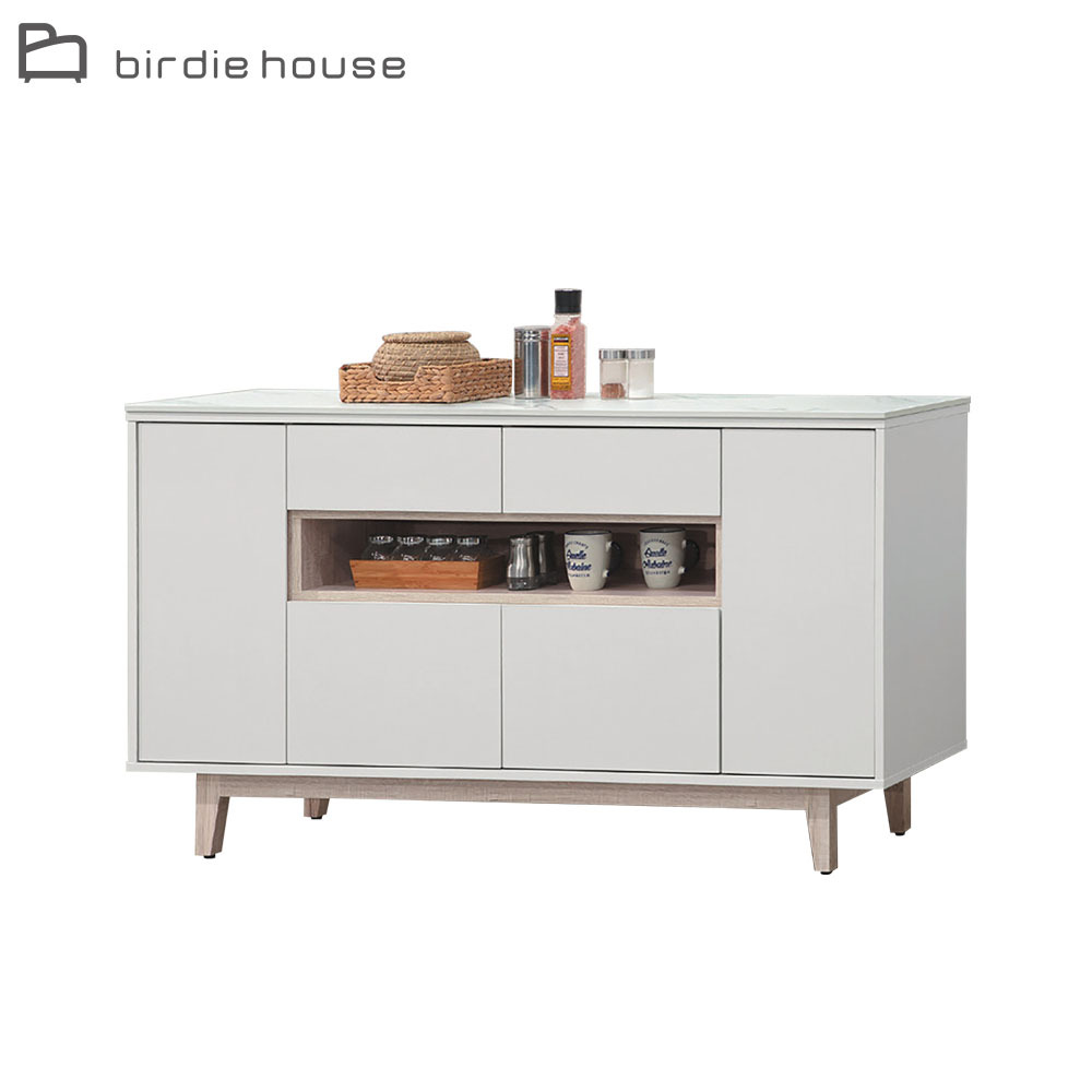 柏蒂家居-巴克利5.1尺四門二抽岩板餐櫃/電器收納櫃/碗盤櫃/置物矮櫃(下座)