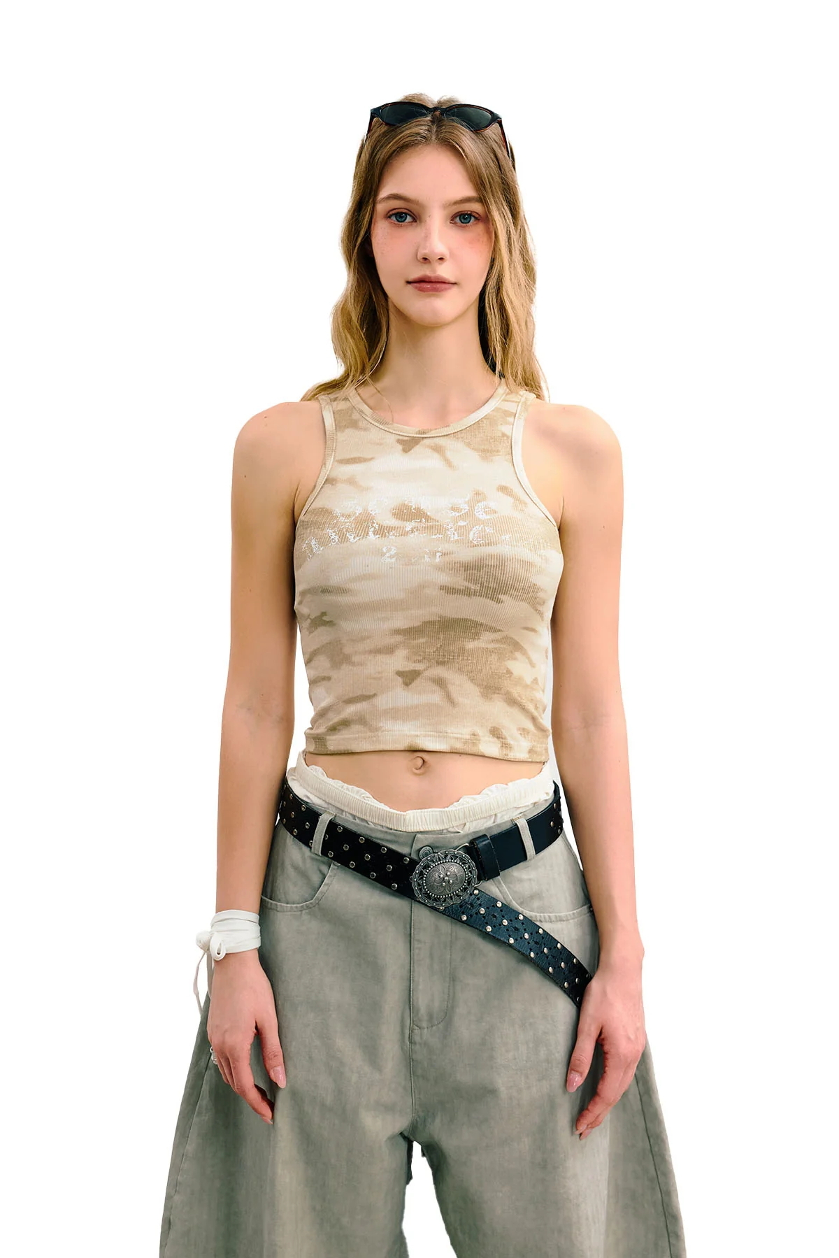 【車庫服飾】Sense Ribbed Jersey Tank Top