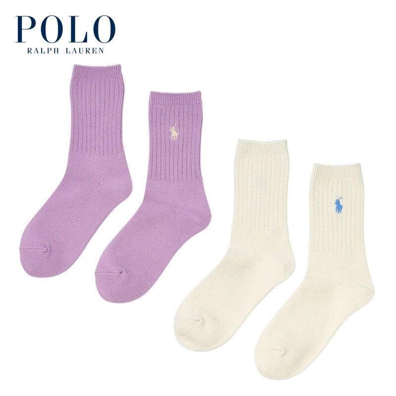 [連線優惠] PLAZA POLO RALPH LAUREN 羅紋高筒襪
