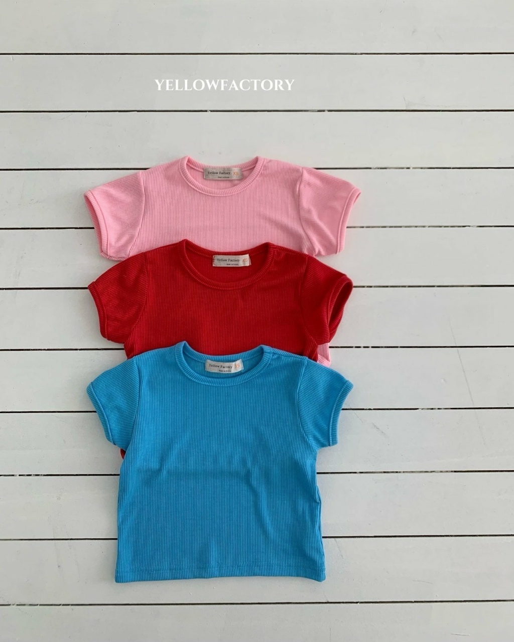 正韓夏Yellowfactory 三色果凍色上衣