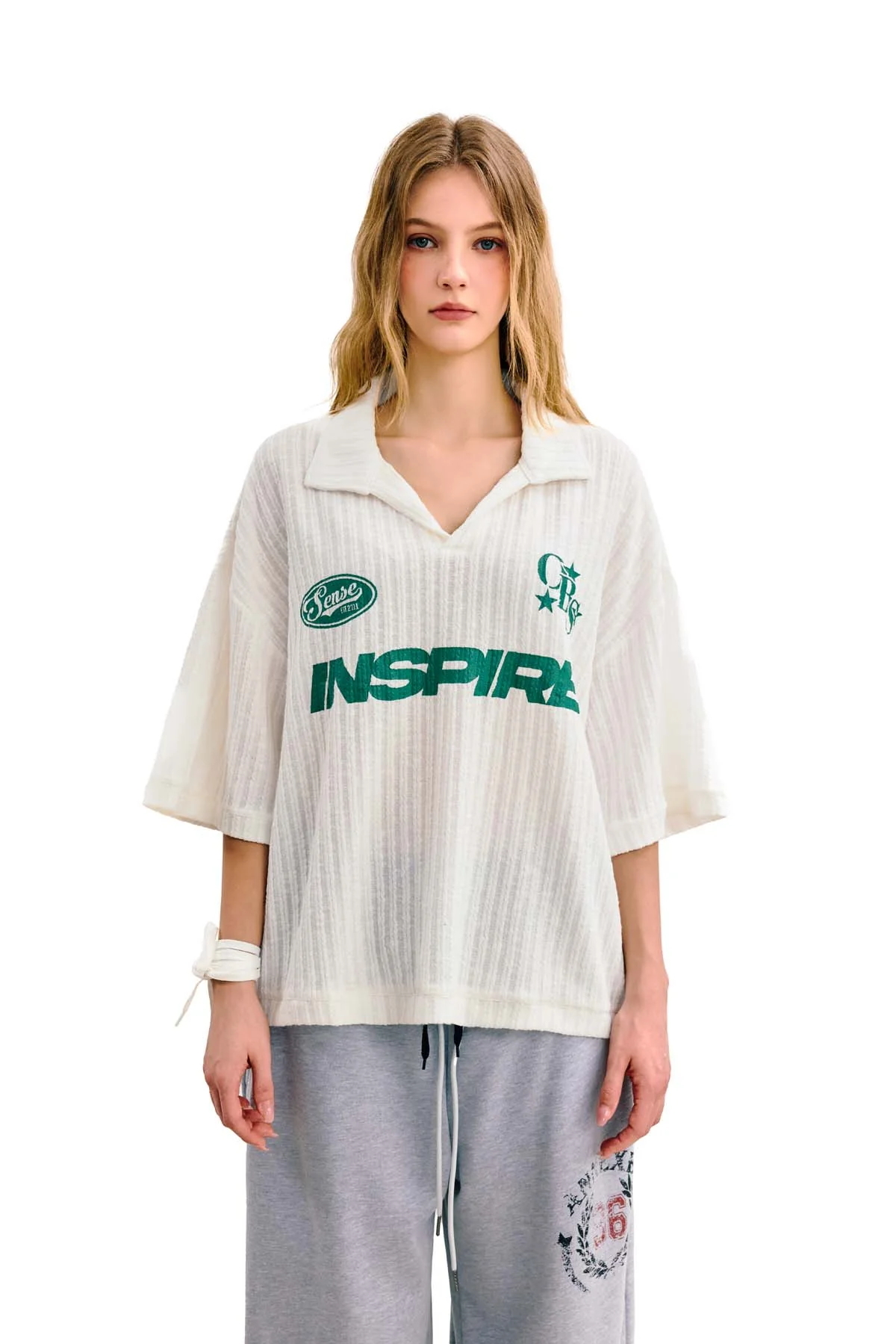 【車庫服飾】Sense Striped Knit Polo SS