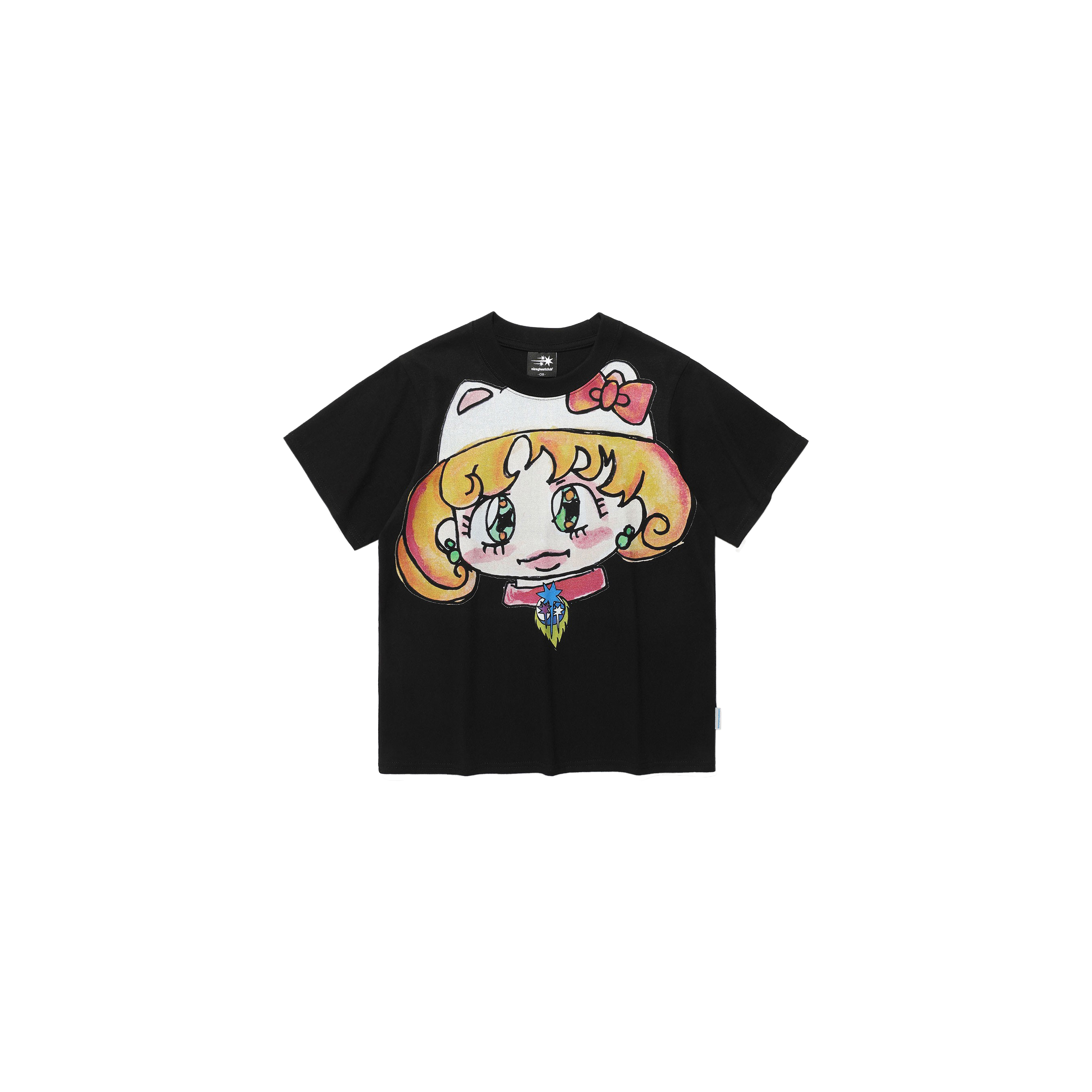 Niceghostclub ghostsoulgirl cat tee 貓少女 短T 短袖