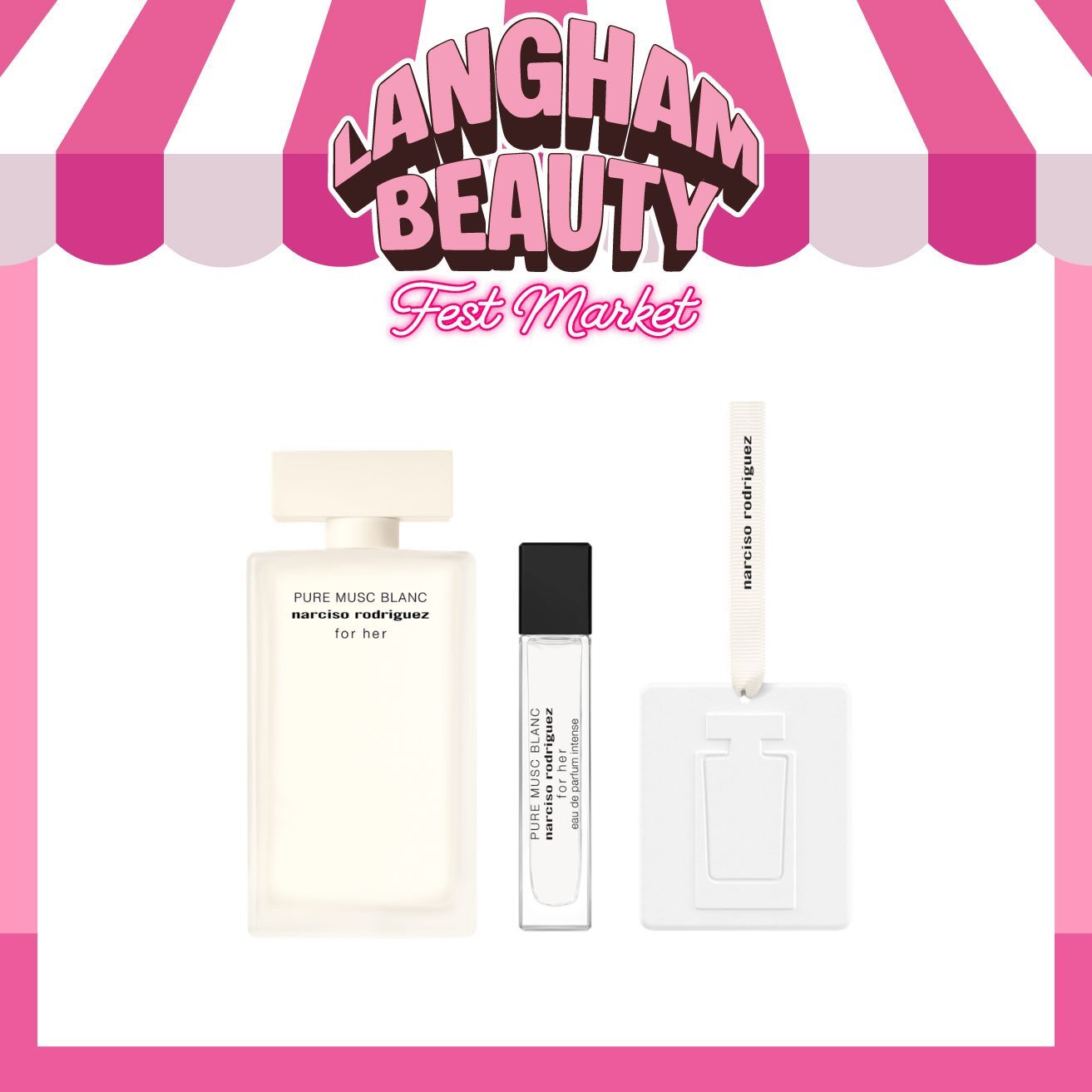 NARCISO RODRIGUEZ PARFUMS for her PURE MUSC BLANC intense 淡香精套裝