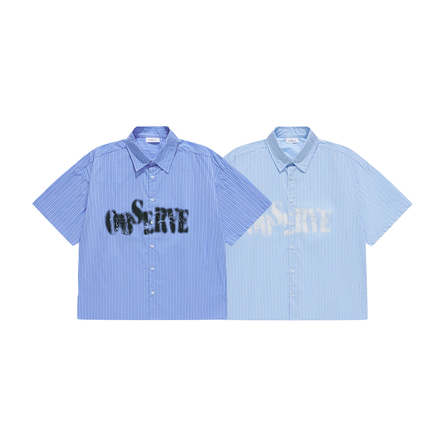 【車庫服飾】Sense Striped Spray Shirt