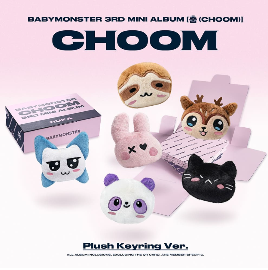 BABYMONSTER - 迷你三輯 [CHOOM] (PLUSH KEYRING版)預購