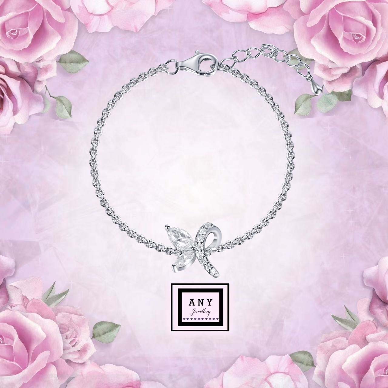 AQ10 B1950 Wings of Grace Bracelet （莫桑）$398