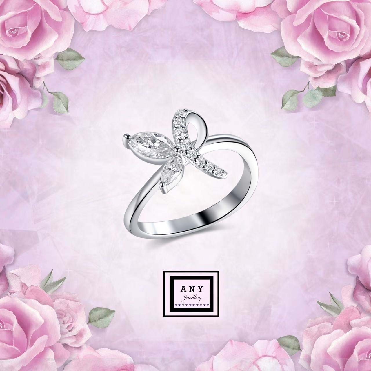 AQ13 R7012 Wings of Grace Ring （莫桑）$398