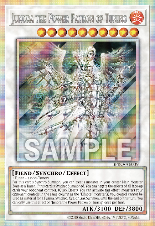 BPRO-AE039 (UTR/SER/PSER)Junora the Power Patron of Tuning(調獄神 朱諾拉)