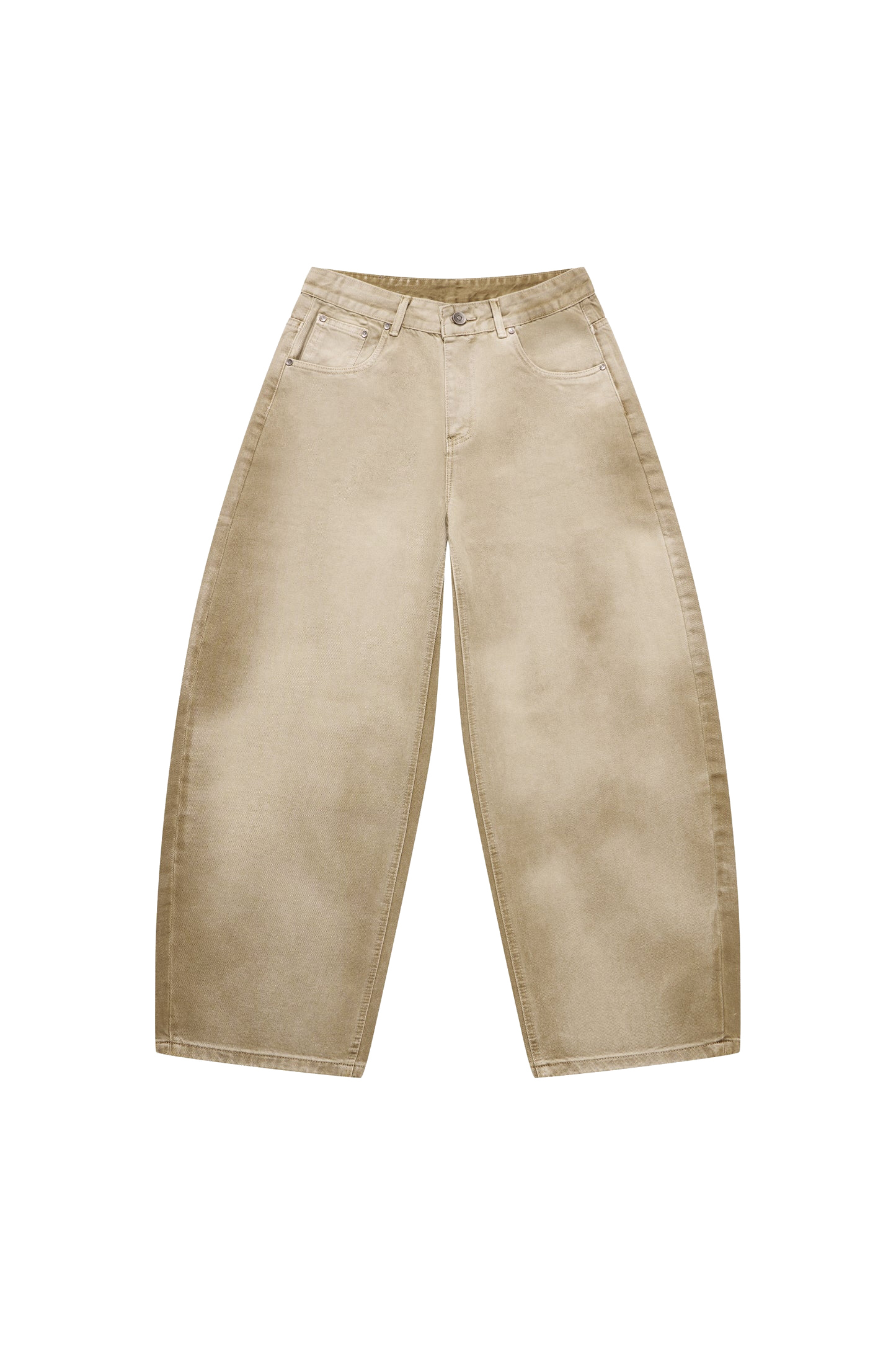 【車庫服飾】Sense Curved Drip Washed Pants