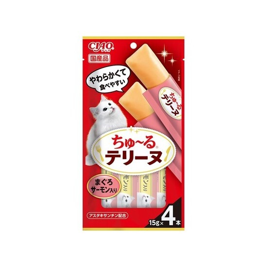 CIAO 果凍片 -  吞拿魚+三文魚味 (15gx4支裝)