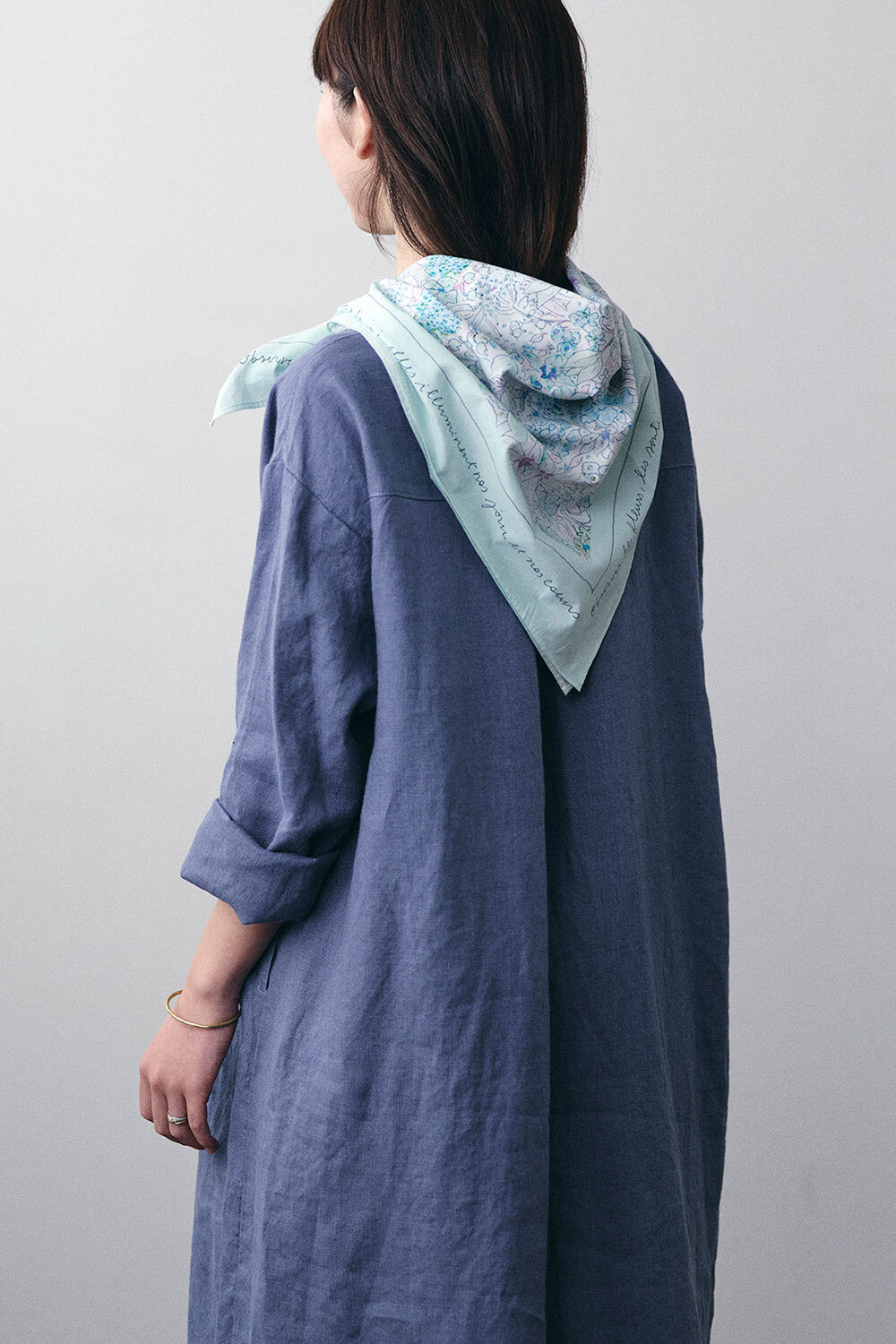 fog  linen work - ISABELLE BOINOT 圍巾 / 藍