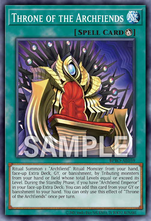 BPRO-AE059 Throne of the Archfiends(惡魔王座)