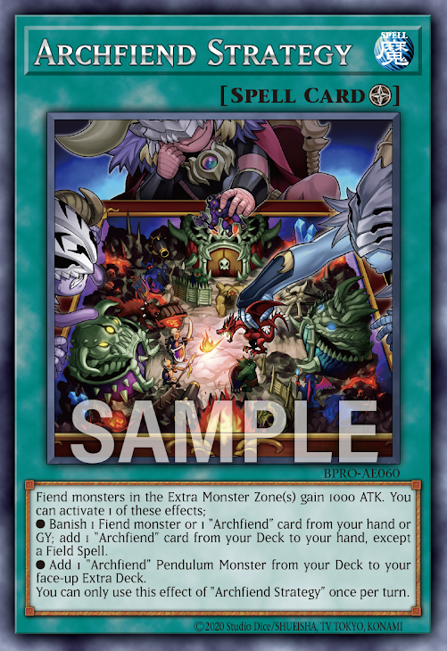 BPRO-AE060 (R)Archfiend Strategy(惡魔的盤上遊戲)