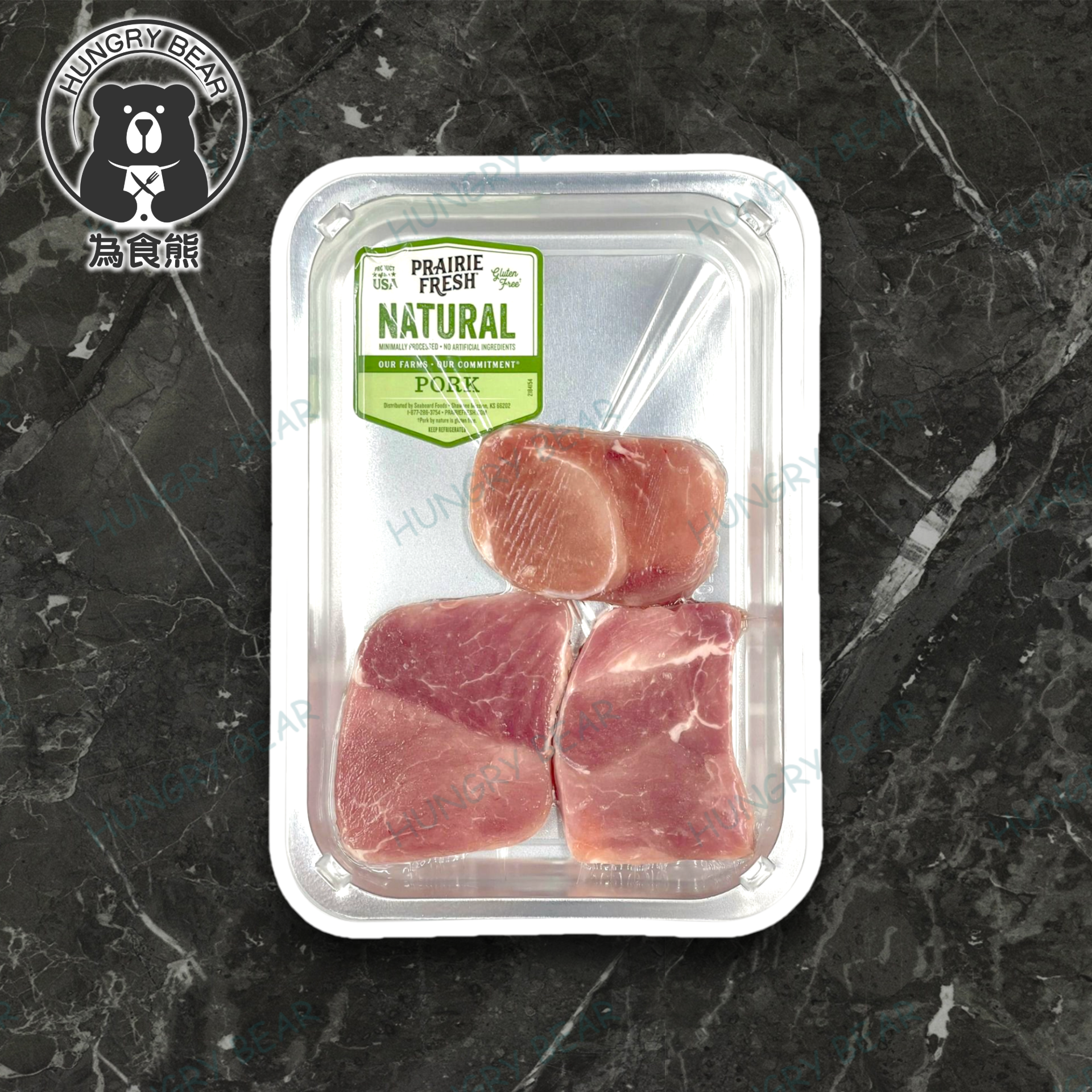 PRAIRIE FRESH - 美國天然特級豬柳切件 180G  (急凍-18°C) 豬肉 豬里肌