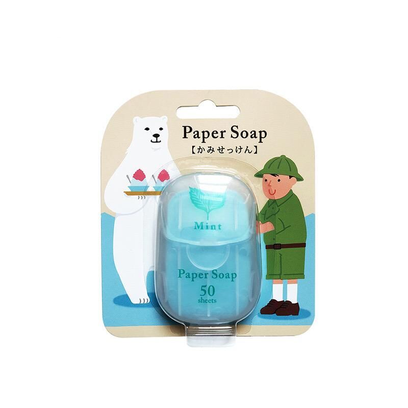 Paper Soap 便攜式紙香皂 1盒50張 薄荷味
