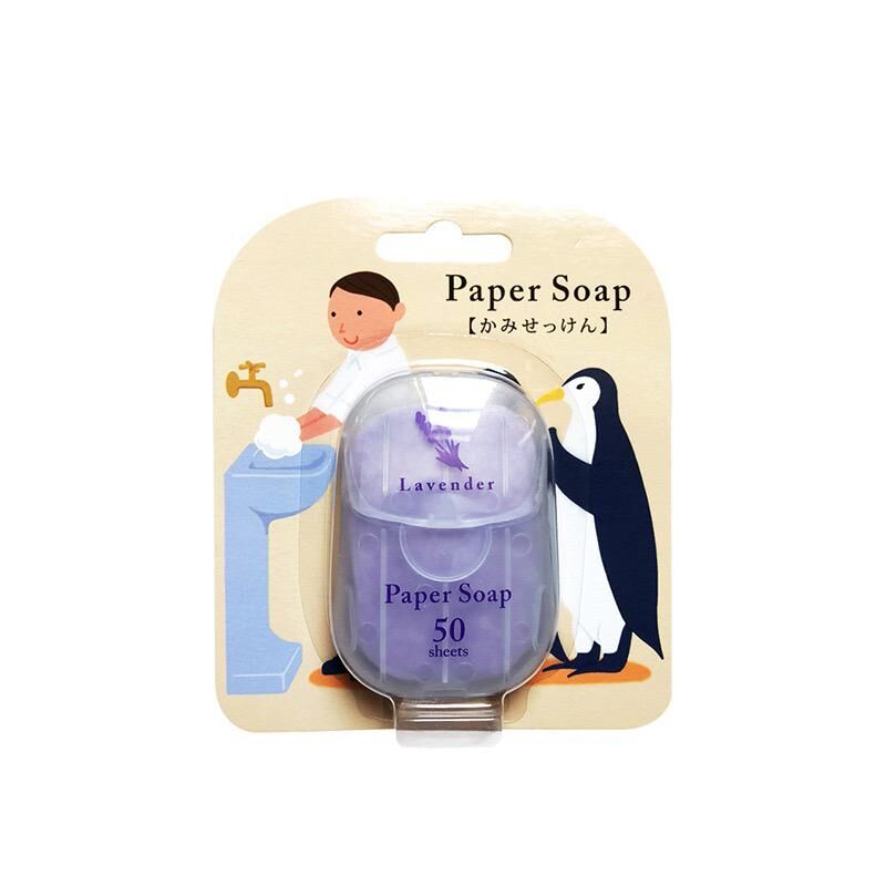 Paper Soap 便攜式紙香皂 1盒50張 薰衣草味