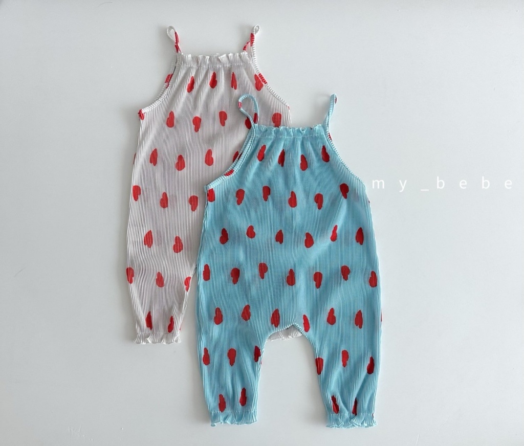 正韓夏MY BEBE 兩色愛心連身褲