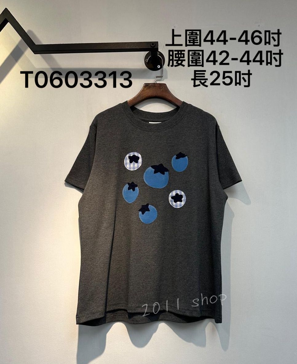 出口日本拼布蕃茄Tee  上圍44-46吋  腰圍42-44吋 長25吋   T0603313