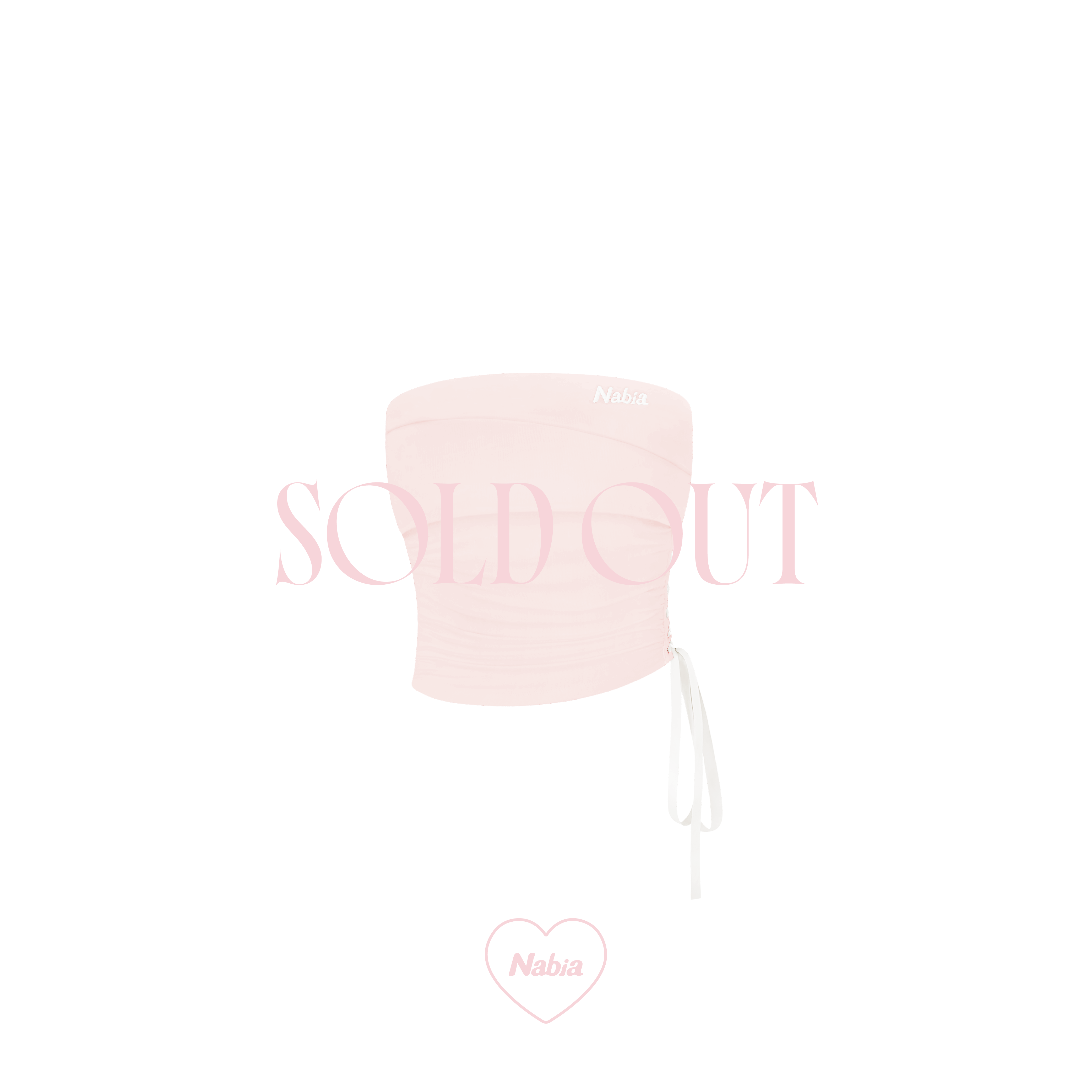 平口綁帶 BRA TOP - 粉