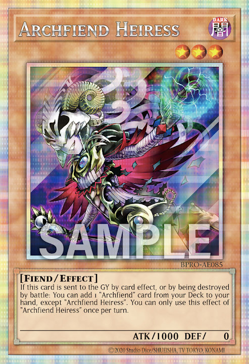 BPRO-AE085 (SR/PSER)Archfiend Heiress(詭計惡魔)