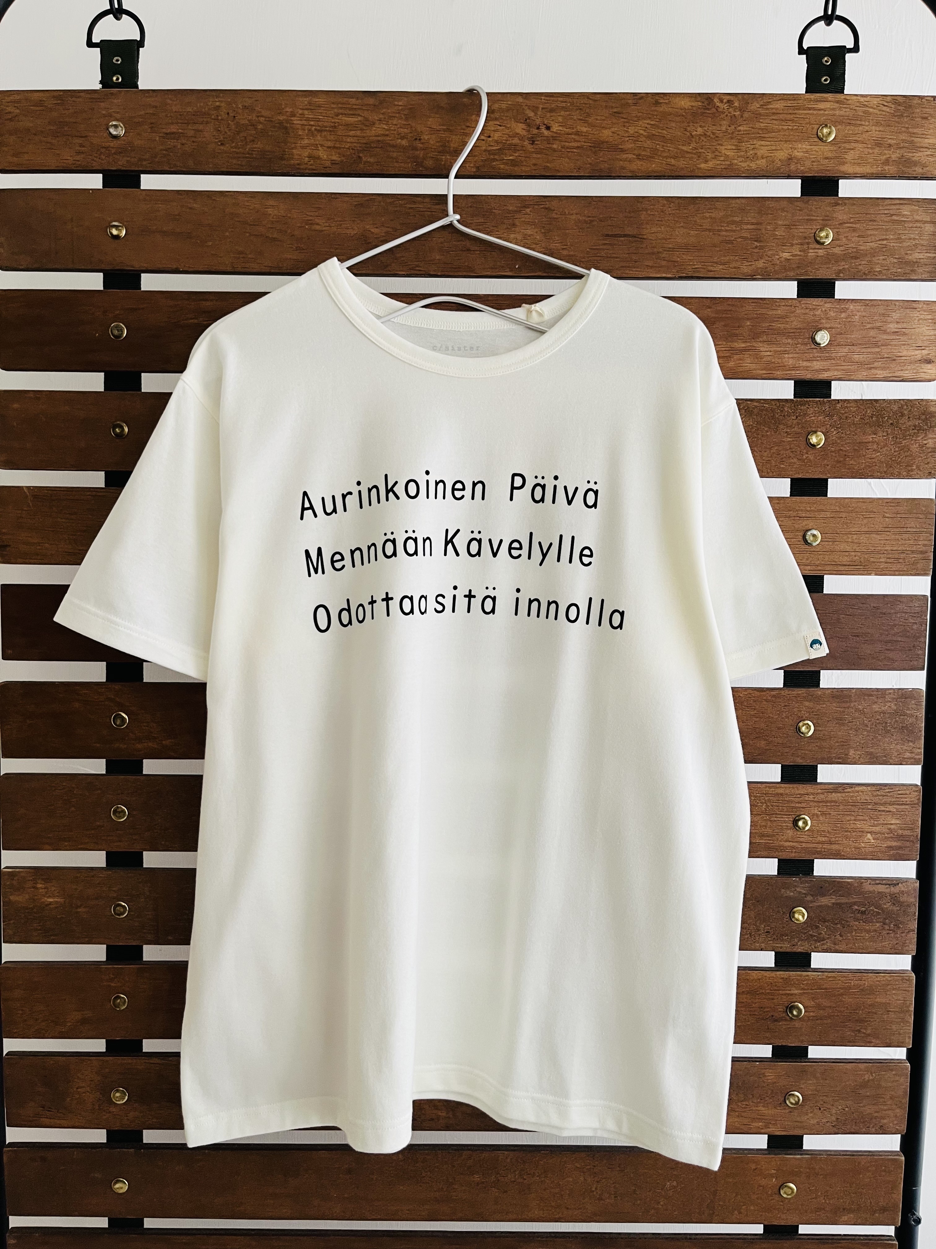 日本製Chloro sister白色圓領tee