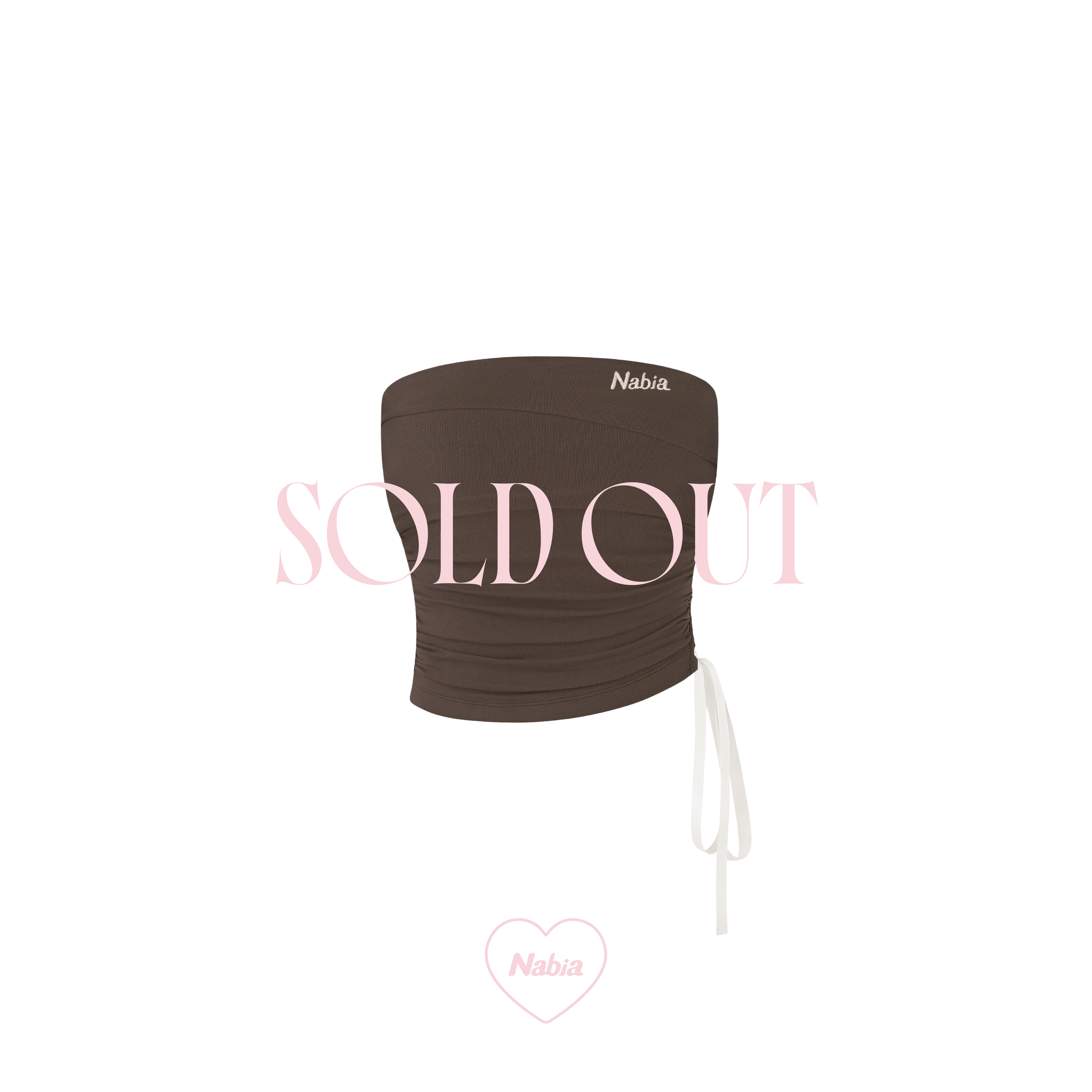 平口綁帶 BRA TOP - 摩卡棕