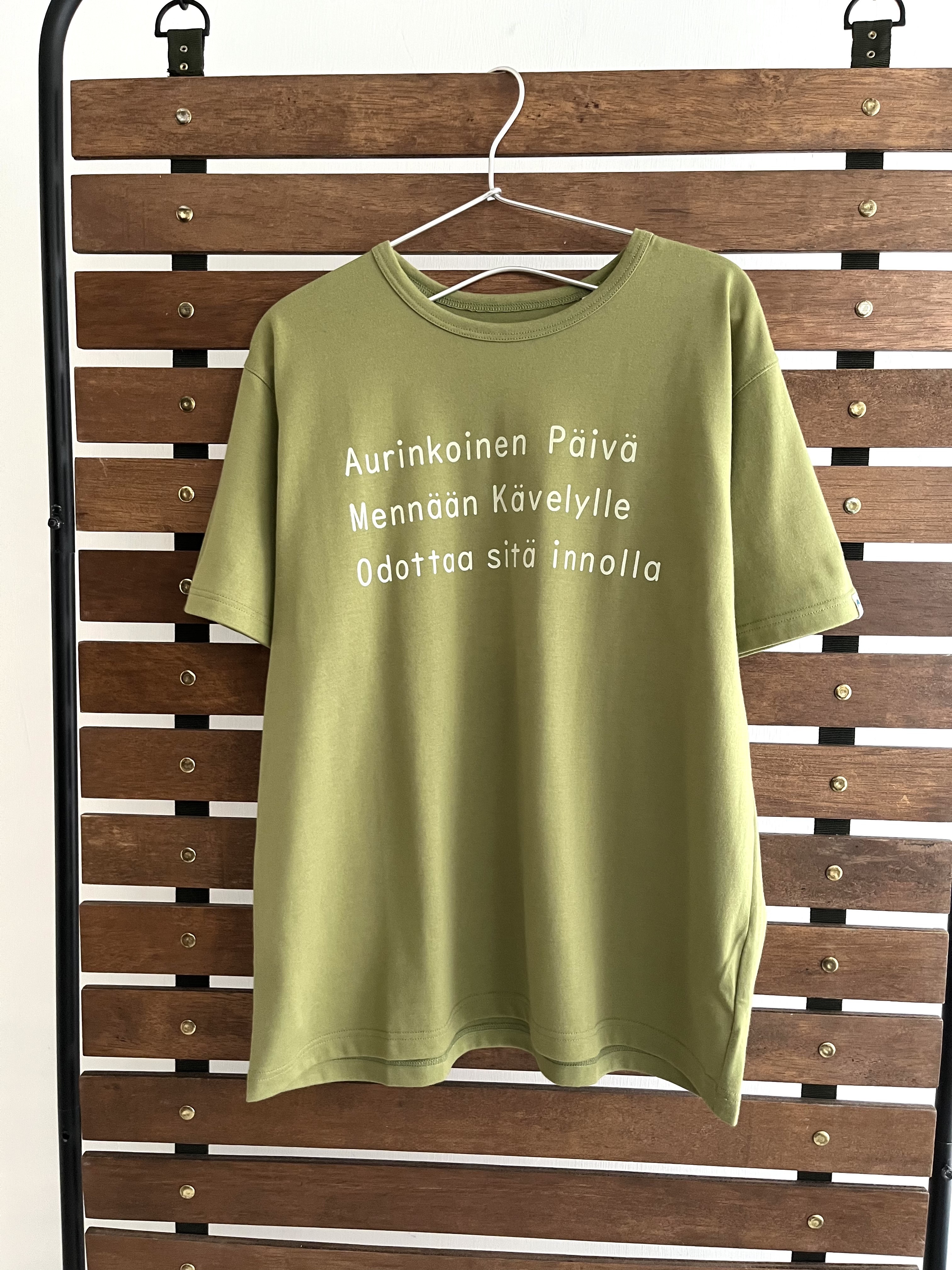 日本製Chloro sister綠色圓領tee