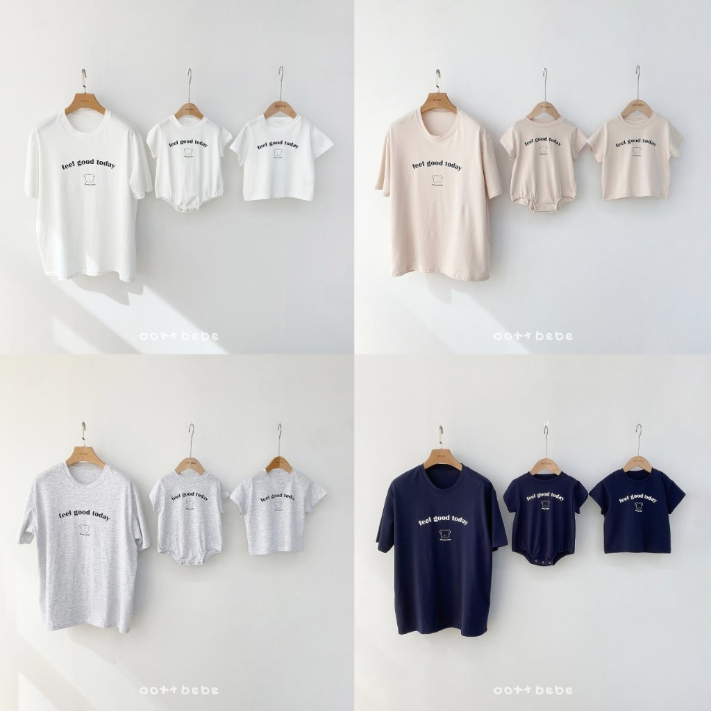 韓國🇰🇷OOTTBEBE 好心情熊熊親子上衣(XS-XL)