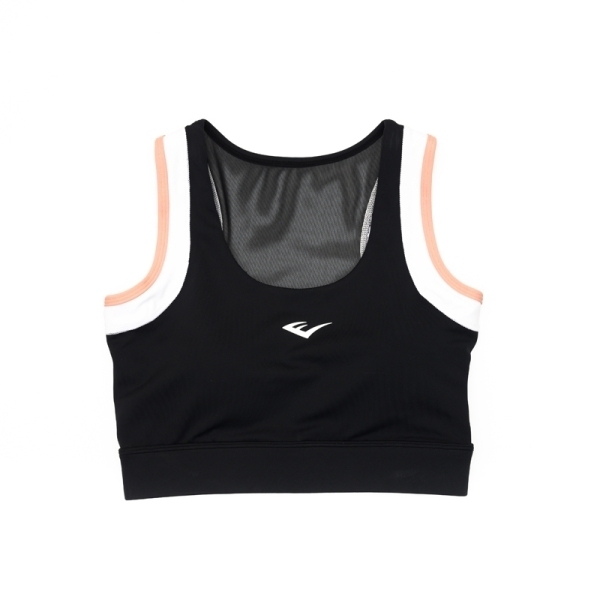 EVERLAST 背心 黑色 粉白邊 機能 運動內衣 女 4222146020