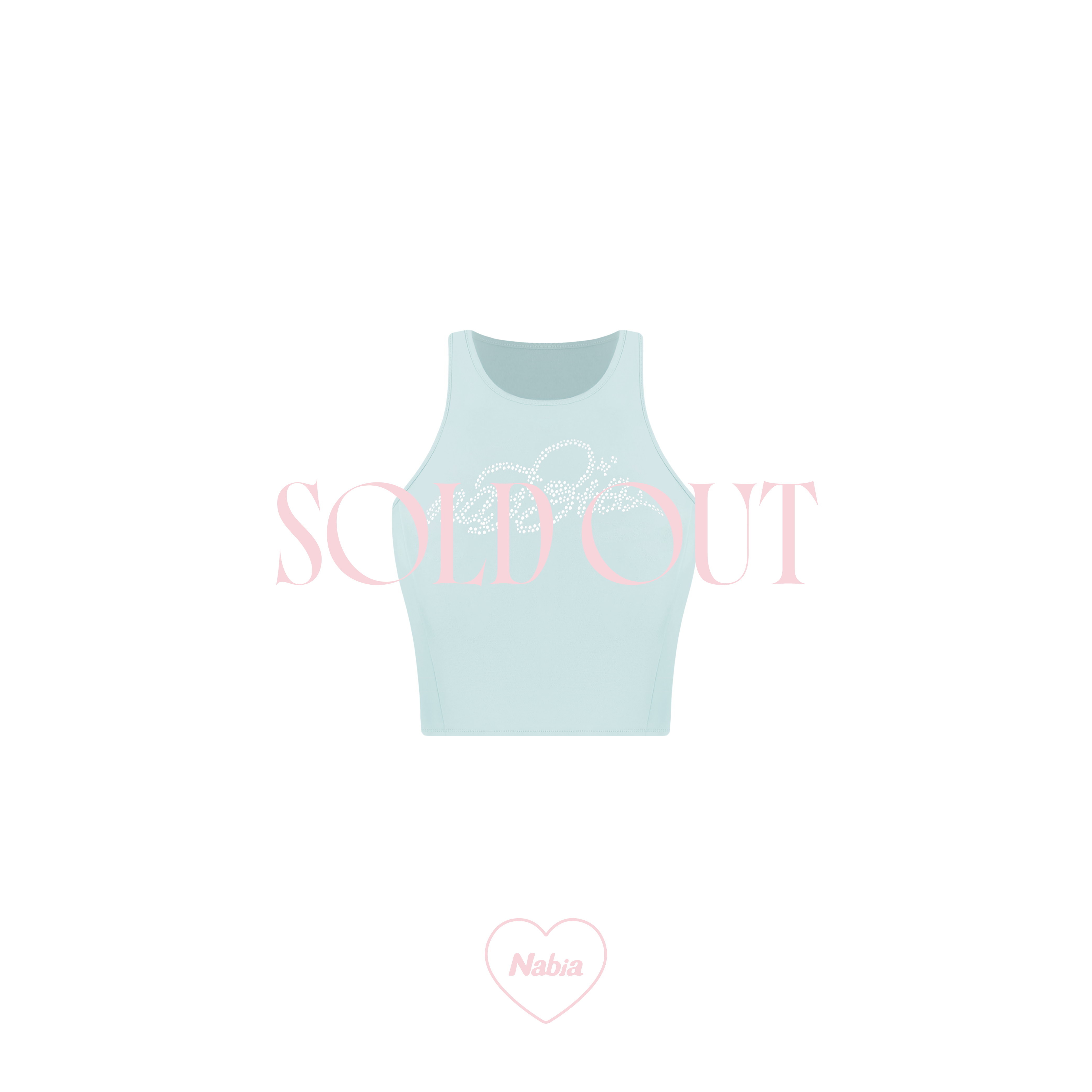 珍珠削肩 BRA TOP