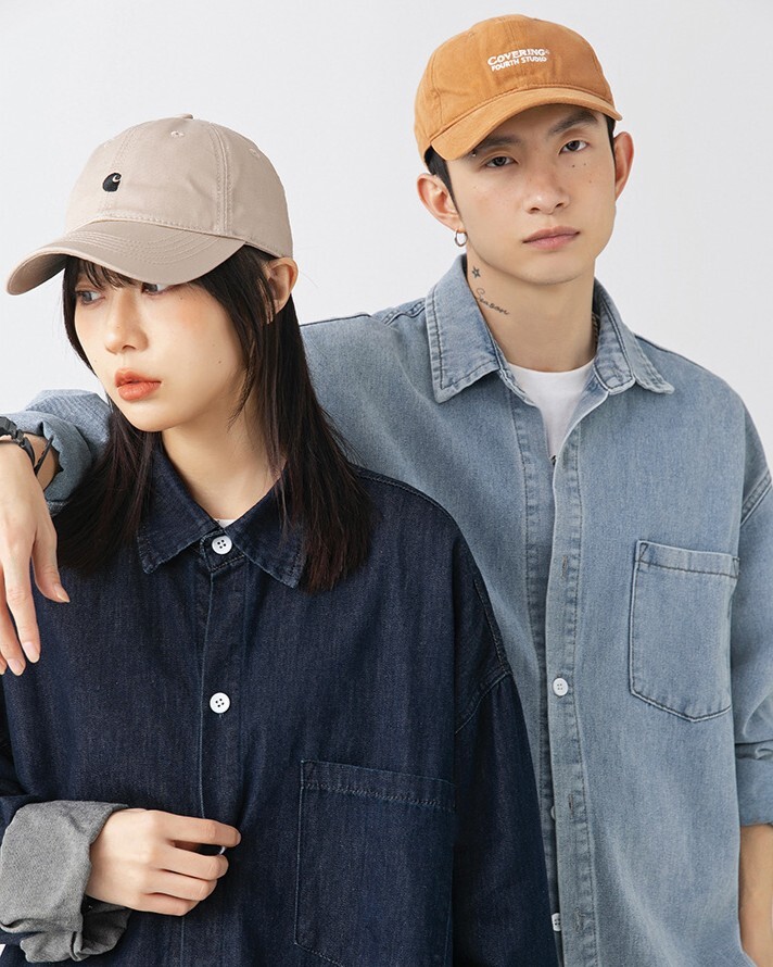 日系復古水洗丹寧襯衫 J3592