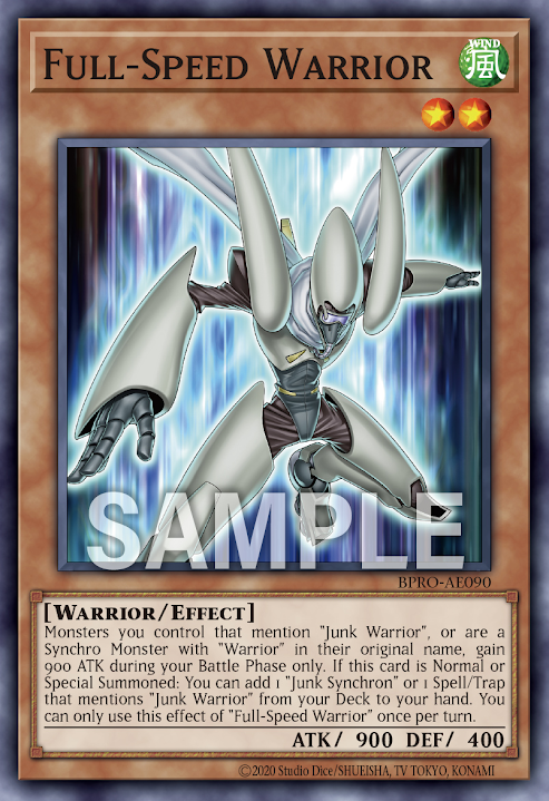 BPRO-AE090 Full-Speed Warrior(全速戰士)
