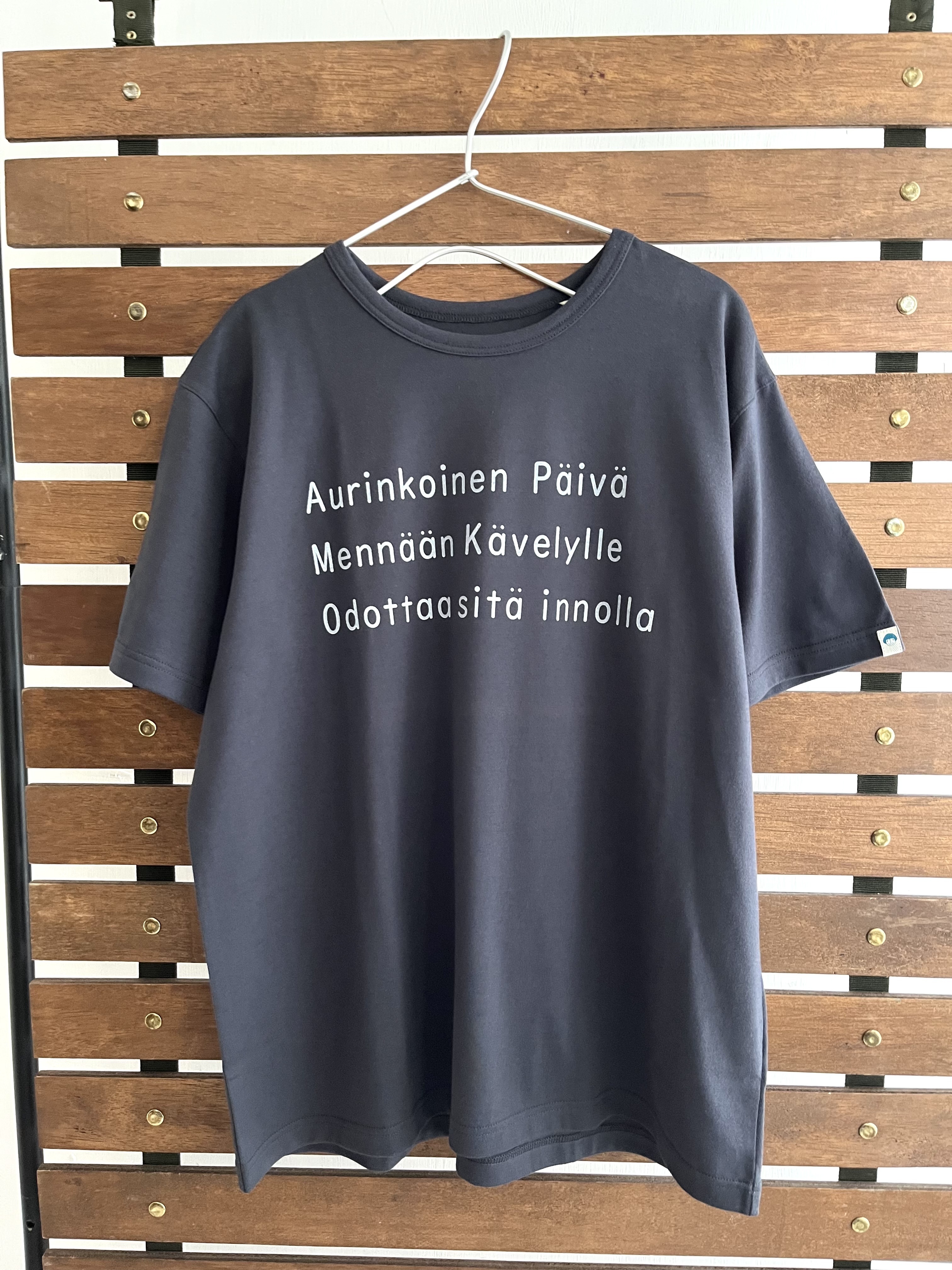 日本製Chloro sister炭灰色圓領tee