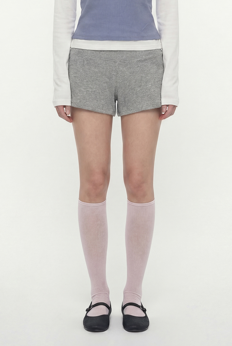 低腰羅紋運動短褲