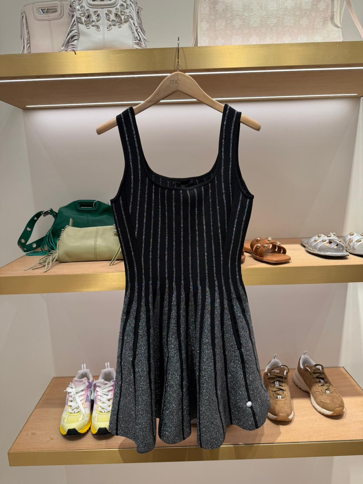 Maje 黑灰漸變色吊帶裙 #MFPRO03918