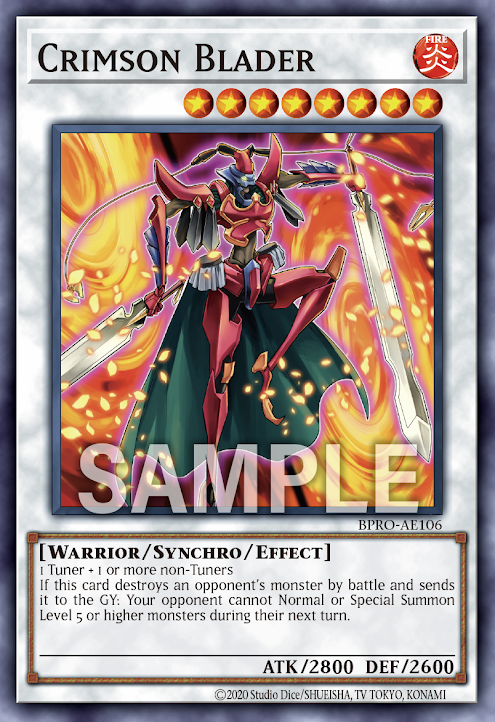BPRO-AE106 Crimson Blader(深紅劍士)