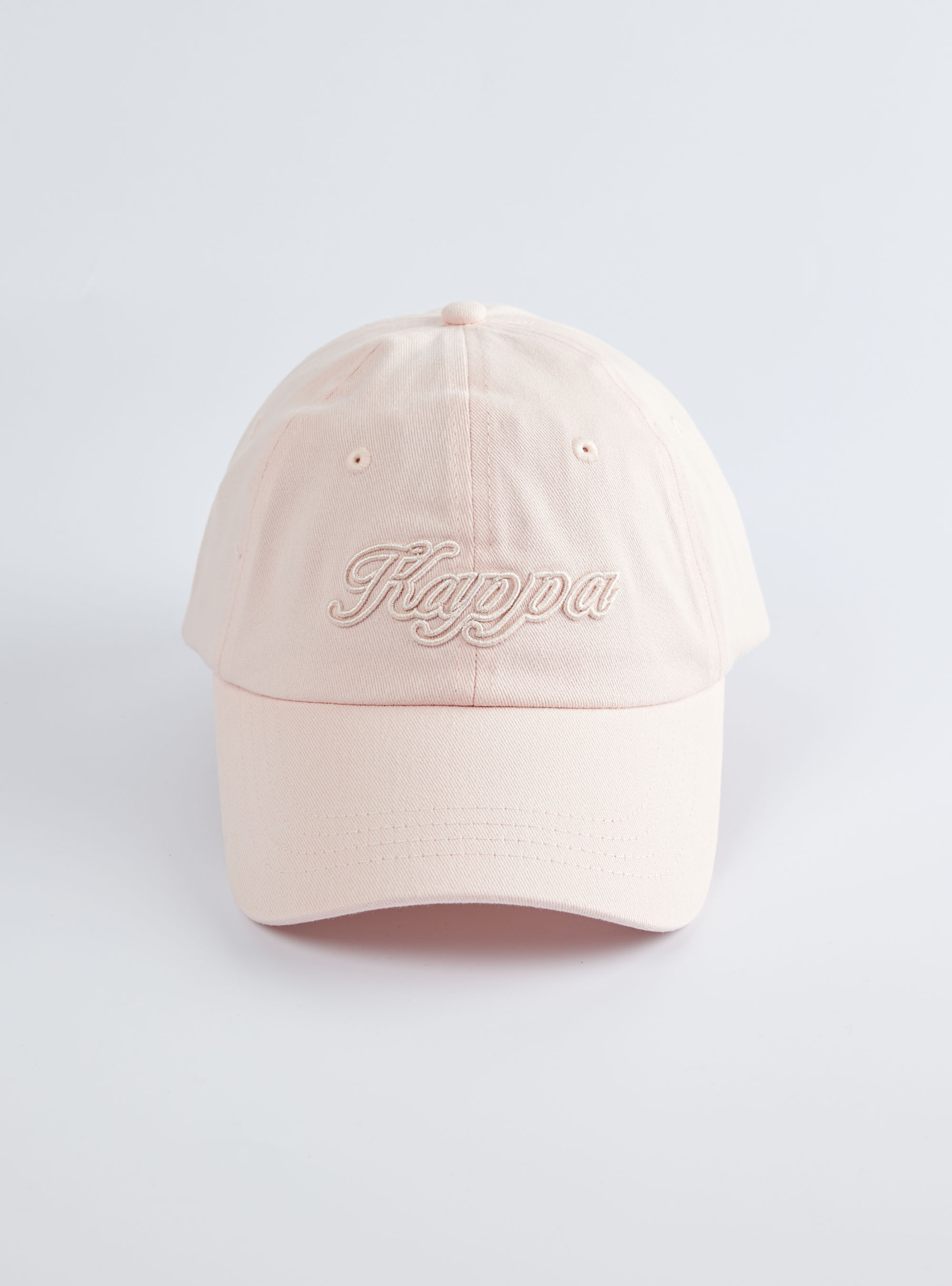 素色立體字棒球帽 (粉紅）