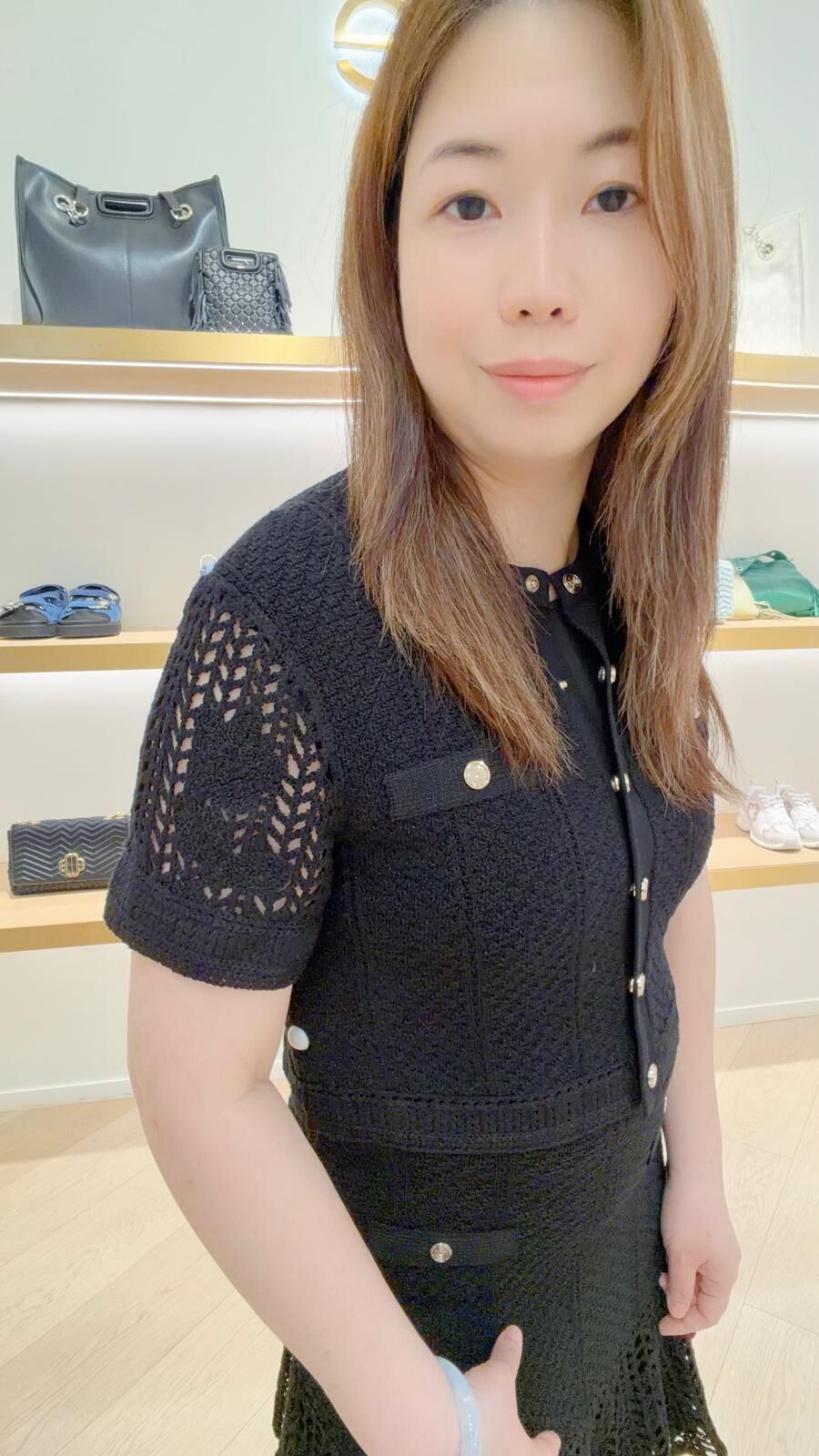 Maje 黑色短袖上衣連長裙 #MFPRO03707