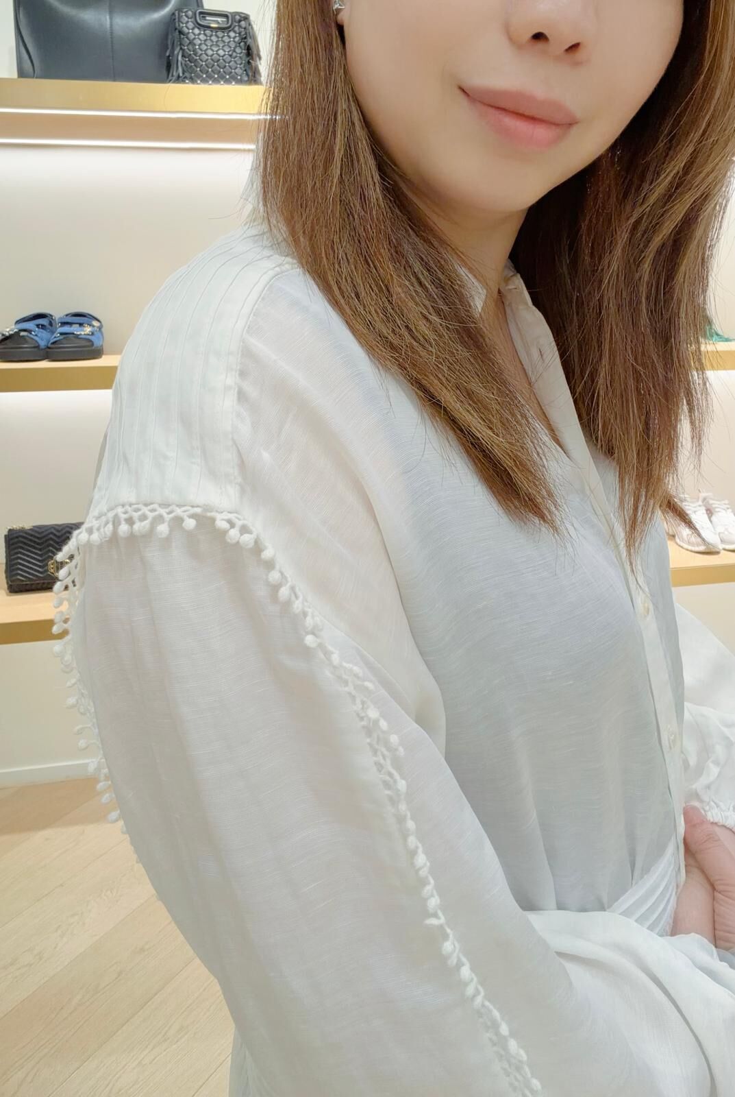 Maje 白色連身長裙 #MFPRO03698