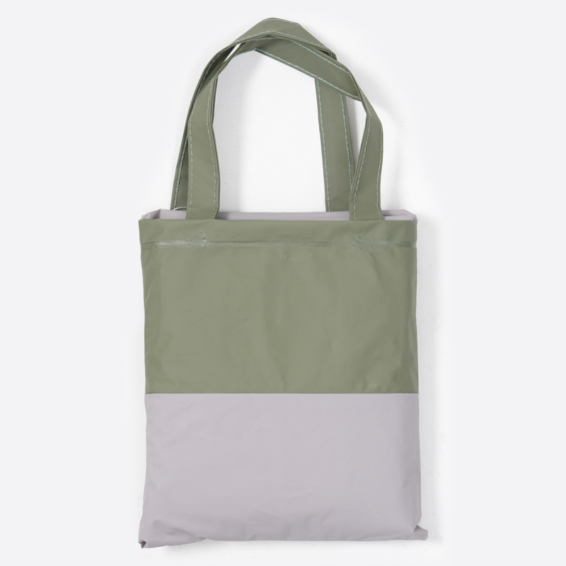 SP 大人用雙色雨衣/深綠×灰