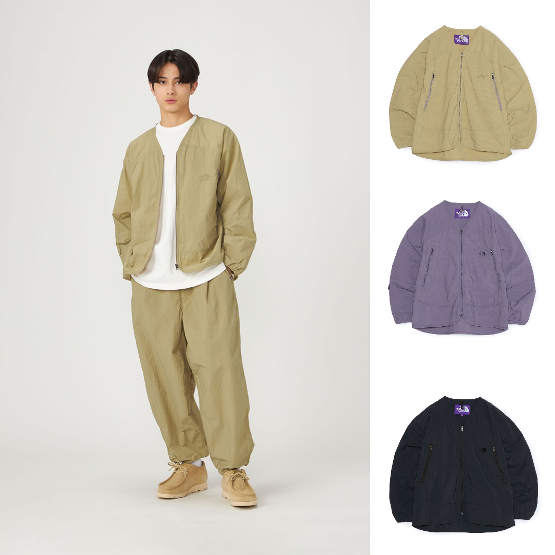 預購┃日本 TNF 紫標 Nylon Ripstop Field Cardigan 防潑水 開襟 外套