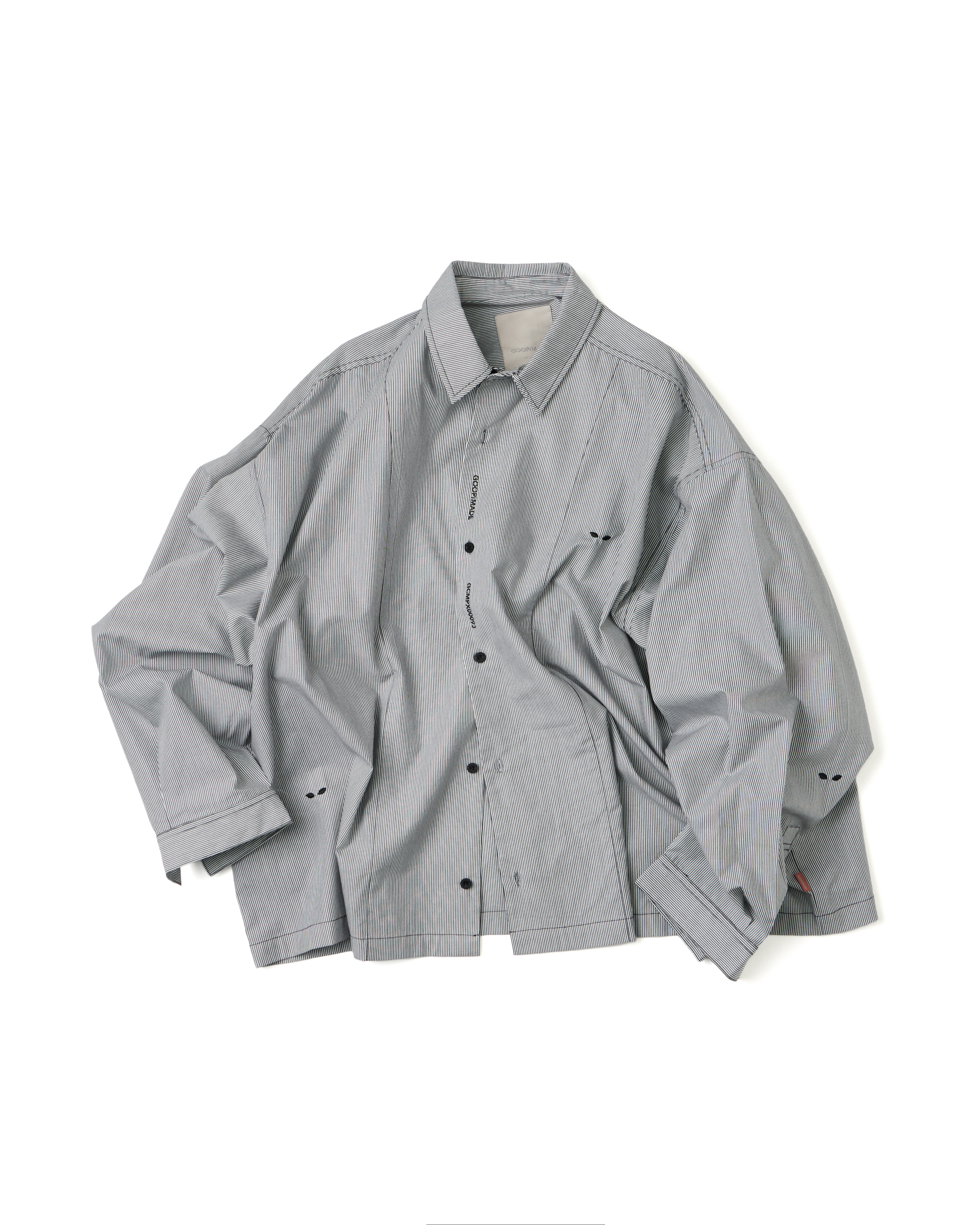 GOOPiMADE GCMP-S1 Hidden in Stripe Shirt - Black