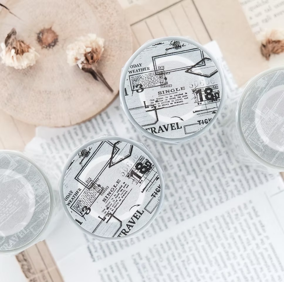 文具人格｜框組合(黑墨/白墨) 霧面PET