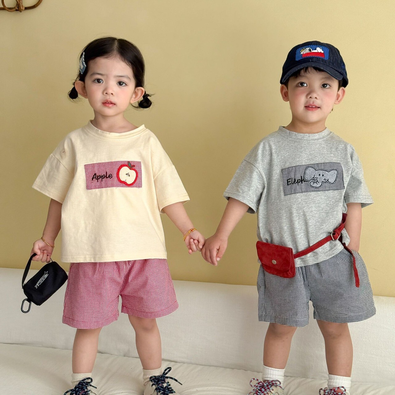 蘋空想象手足套裝ꕀꕀꕀ ＊短袖上衣 + 短褲