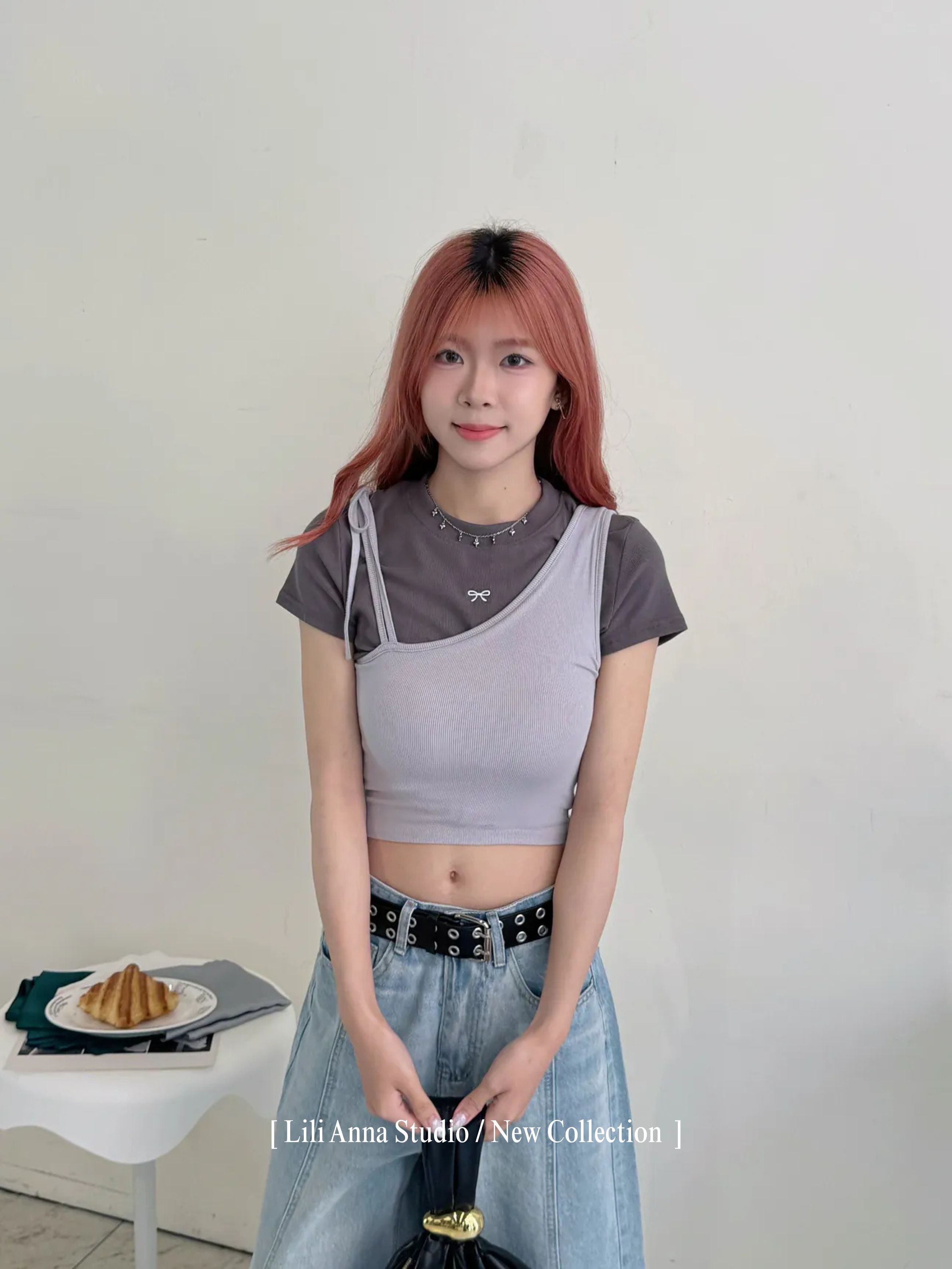 特殊肩帶小背心-0538