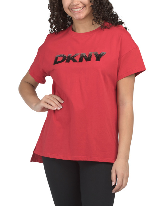 【預購】DKNY SPORT H033121 女裝漸變 Logo 運動 Tee