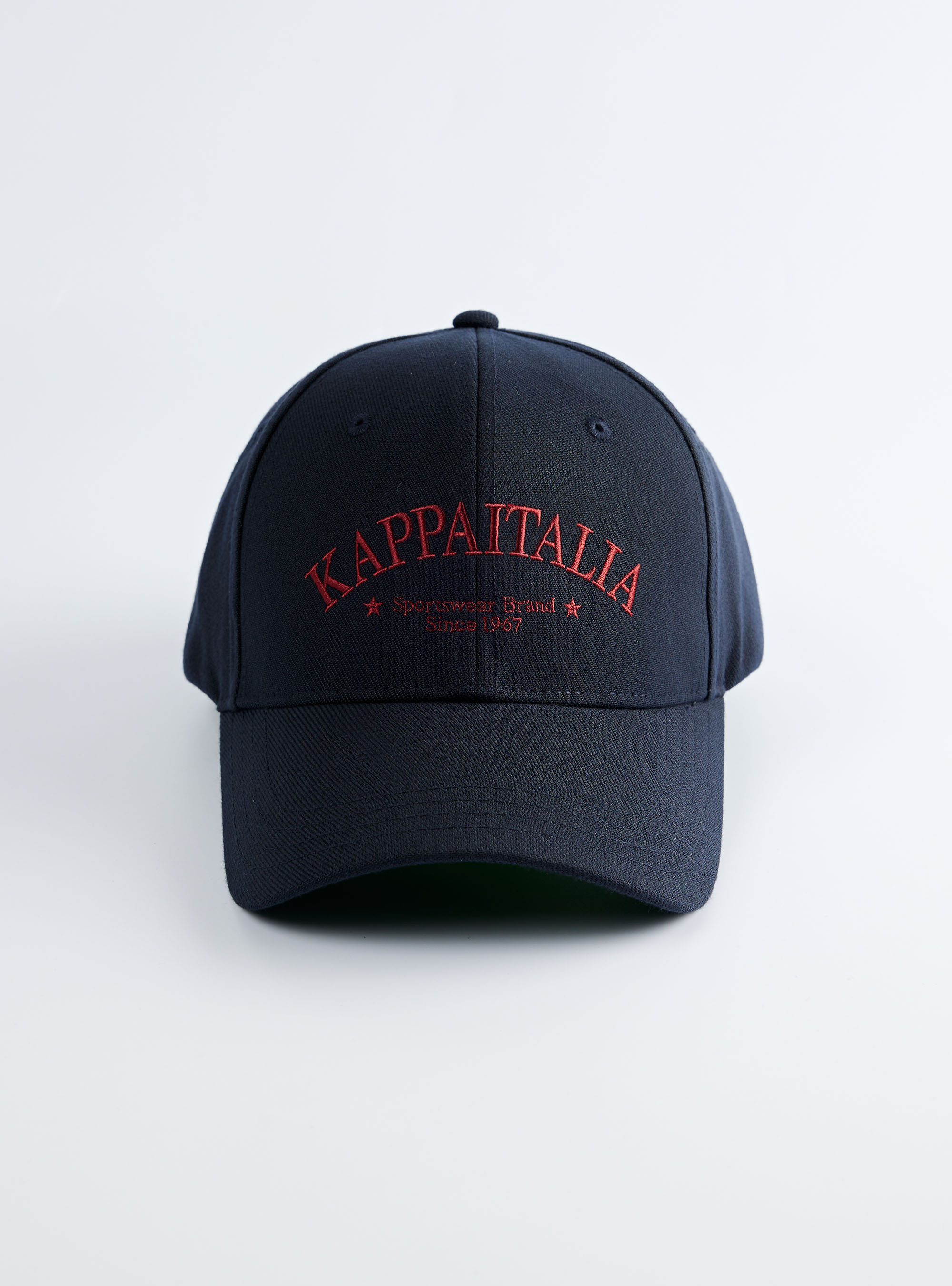 學院風字母刺繡球帽 (深藍）