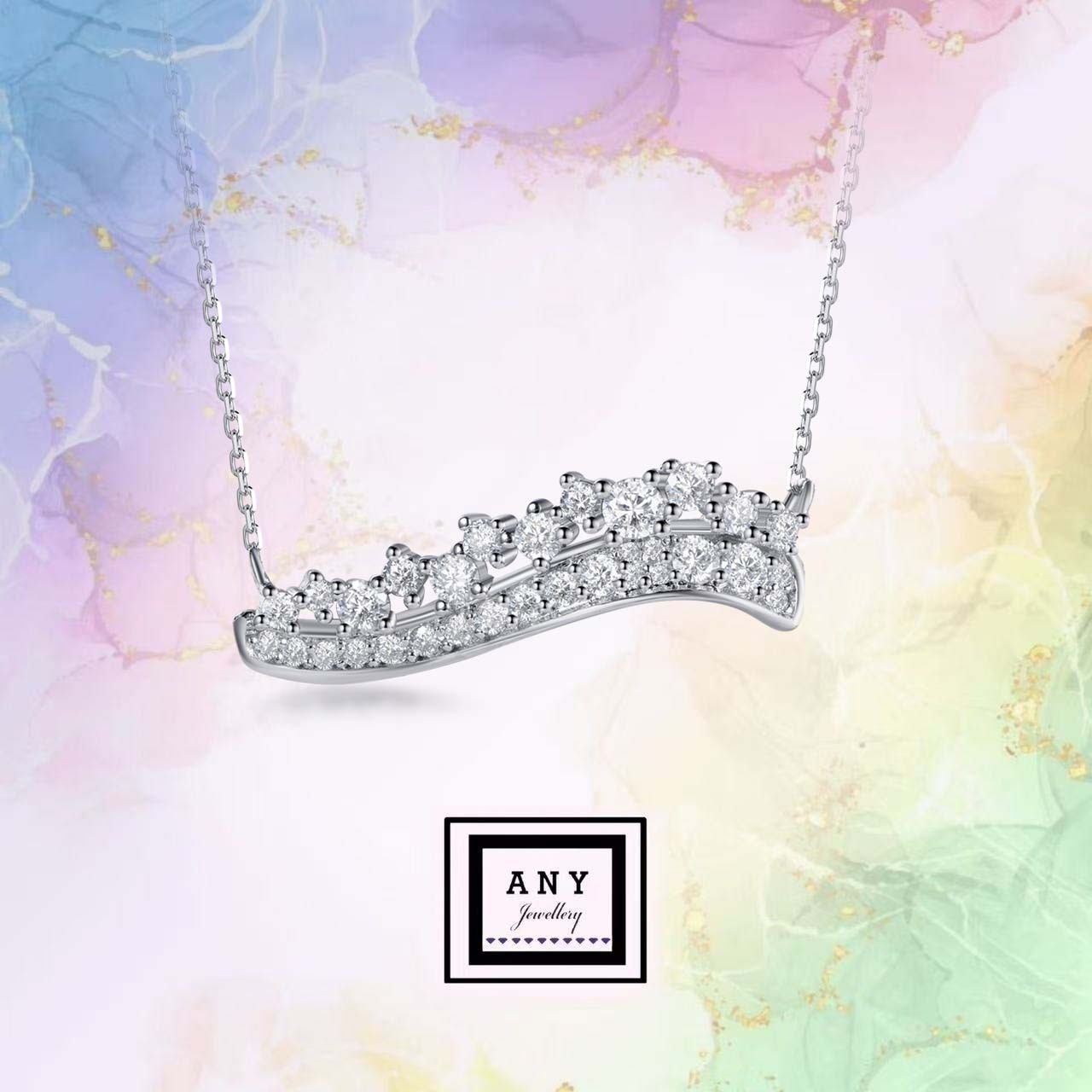 AQ45 N2978 Chanmpagne Bubble Necklace 香檳氣泡（莫桑）$398