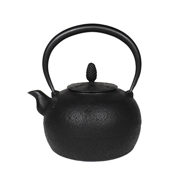 【金野和司】丸形松 鐵壺1.25L (蓋松)