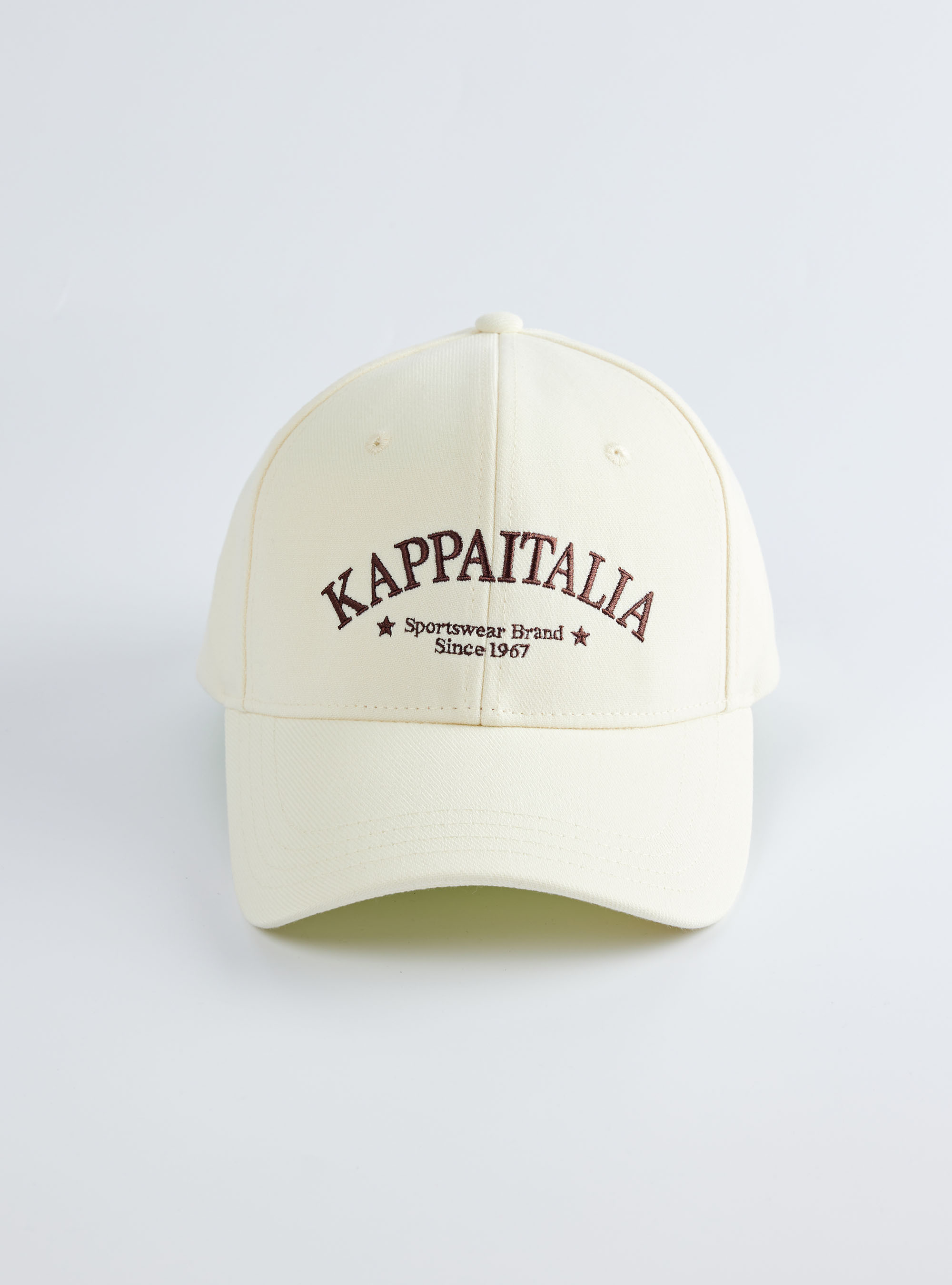 學院風字母刺繡球帽 (米白）